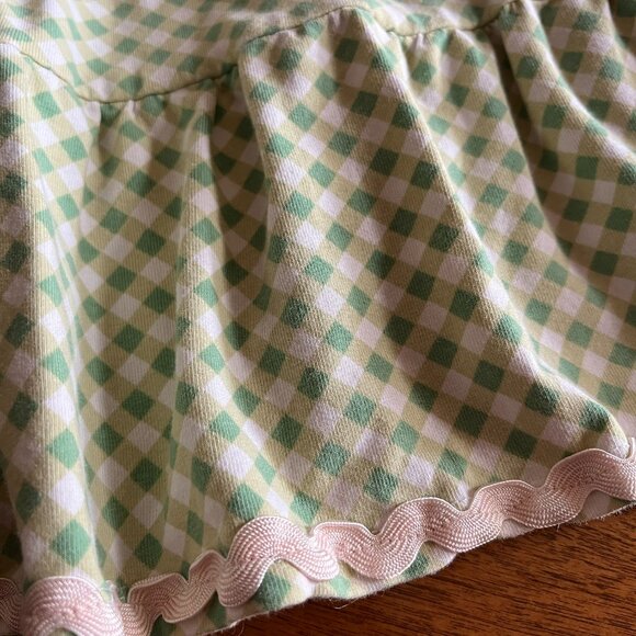 Matilda Jane green gingham tiered dress 10 - Picture 5 of 7